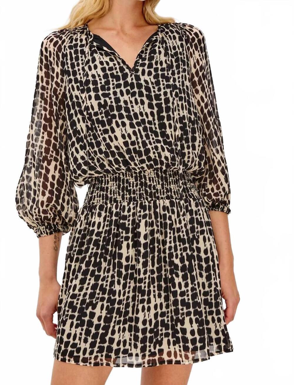 NEW RAILS kari mini dress in spotted